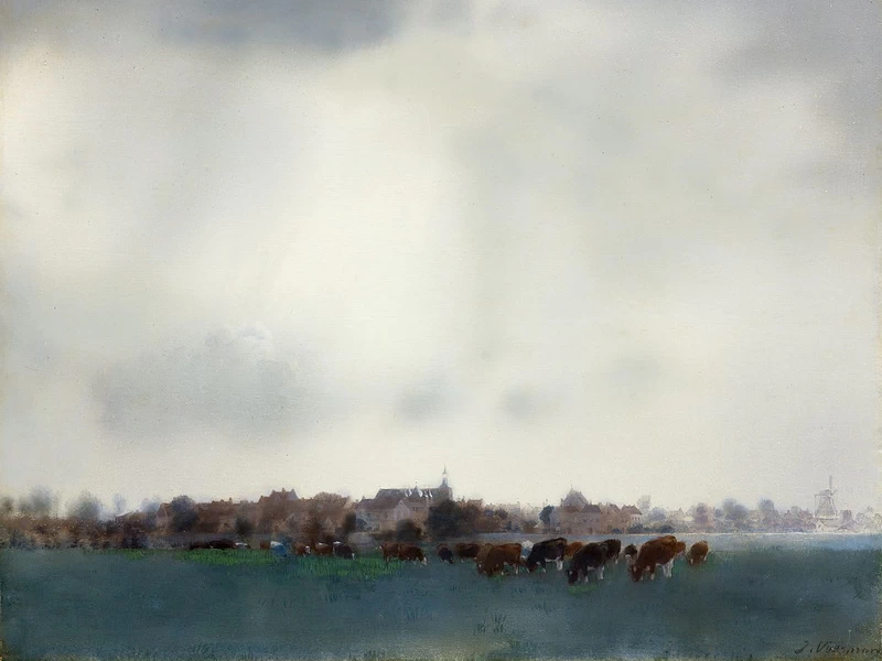 1857-Jan Voerman - Vista di Hattem
